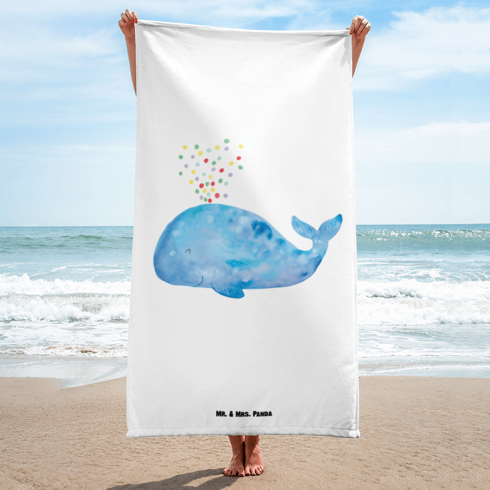 XL Badehandtuch Wal Konfetti Handtuch, Badetuch, Duschtuch, Strandtuch, Saunatuch, Meerestiere, Meer, Urlaub, Wal, Konfetti, Wale, Motivation, Neuanfang, Trennung, Diät, Abnehmen, Neustart, Lebensabschnitt, Geburtstag