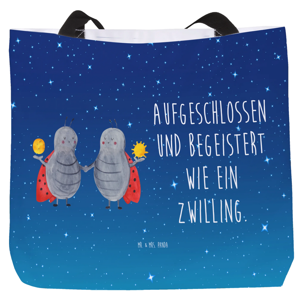 Shopper Sternzeichen Zwilling Beutel, Einkaufstasche, Tasche, Strandtasche, Einkaufsbeutel, Shopper, Schultasche, Freizeittasche, Tragebeutel, Schulbeutel, Alltagstasche, Tierkreiszeichen, Sternzeichen, Horoskop, Astrologie, Aszendent, Zwillinge, Zwilling Geschenk, Zwilling Sternzeichen, Geburtstag Mai, Geschenk Mai, Geschenk Juni, Marienkäfer, Glückskäfer, Zwillingsbruder, Zwillingsschwester