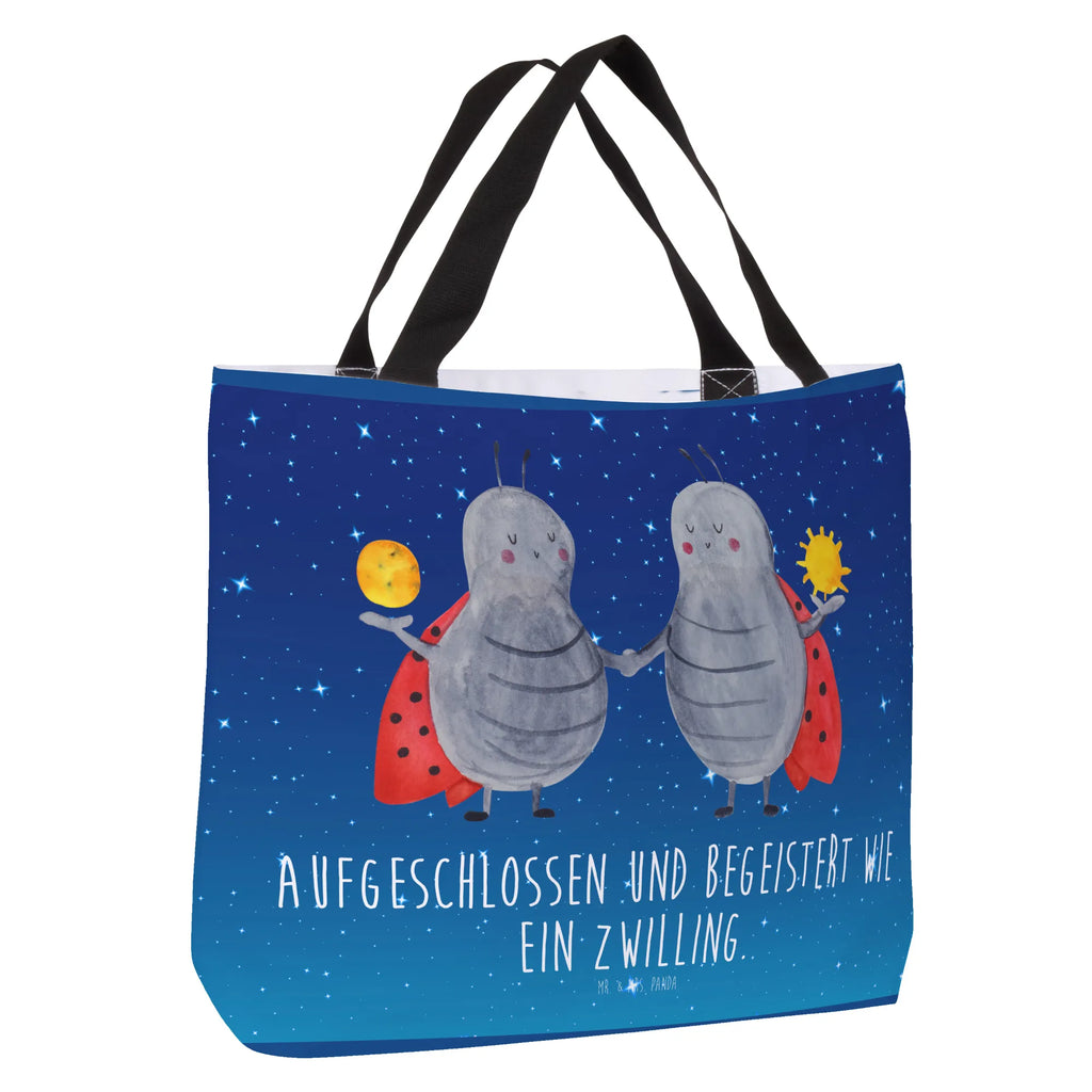 Shopper Sternzeichen Zwilling Beutel, Einkaufstasche, Tasche, Strandtasche, Einkaufsbeutel, Shopper, Schultasche, Freizeittasche, Tragebeutel, Schulbeutel, Alltagstasche, Tierkreiszeichen, Sternzeichen, Horoskop, Astrologie, Aszendent, Zwillinge, Zwilling Geschenk, Zwilling Sternzeichen, Geburtstag Mai, Geschenk Mai, Geschenk Juni, Marienkäfer, Glückskäfer, Zwillingsbruder, Zwillingsschwester