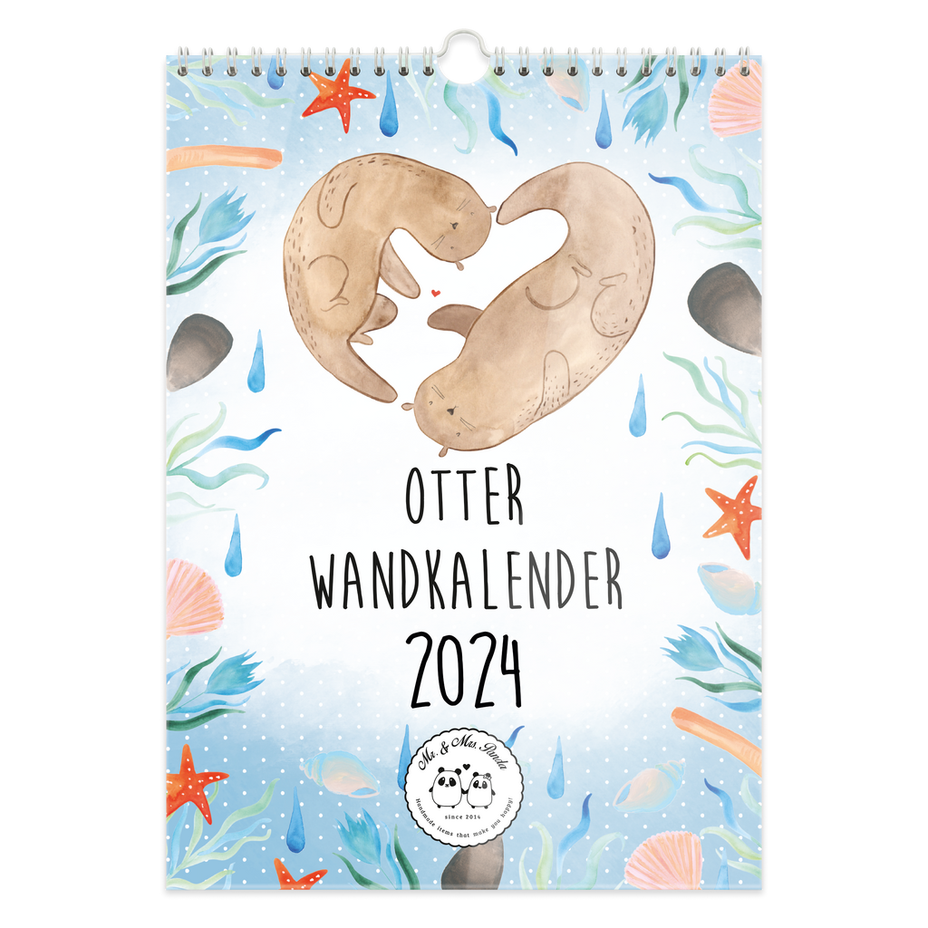 A3 Wandkalender 2024 Otter Collection Wandkalender, Kalender, Jahreskalender, Terminplaner, Wand, Jahresplaner, Otter, Fischotter, Seeotter