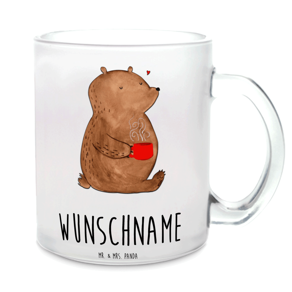 Personalisierte Teetasse Bär Kaffee Personalisierte Teetasse, Personalisiertes Teeglas, Personalisierter Teebecher, Personalisierte Glas Teetasse, Personalisierte Teetasse aus Glas, Teetasse mit Namen, Teeglas mit Namen, Teebecher mit Namen, Glas Teetasse mit Namen, Teetasse aus Glas mit Namen, Teetasse Wunschname, Teetasse selbst gestalten., Bär, Teddy, Teddybär, Kaffee, Coffee, Bären, guten Morgen, Morgenroutine, Welt erobern, Welt retten, Motivation