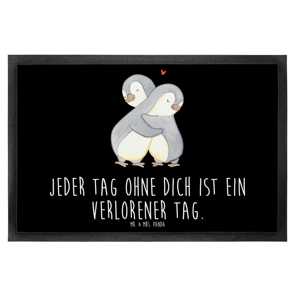 Fußmatte Pinguine Kuscheln Türvorleger, Schmutzmatte, Fußabtreter, Matte, Schmutzfänger, Fußabstreifer, Schmutzfangmatte, Türmatte, Motivfußmatte, Haustürmatte, Vorleger, Liebe, Partner, Freund, Freundin, Ehemann, Ehefrau, Heiraten, Verlobung, Heiratsantrag, Liebesgeschenk, Jahrestag, Hocheitstag, Valentinstag, Geschenk für Frauen, Hochzeitstag, Mitbringsel, Geschenk für Freundin, Geschenk für Partner, Liebesbeweis, für Männer, für Ehemann