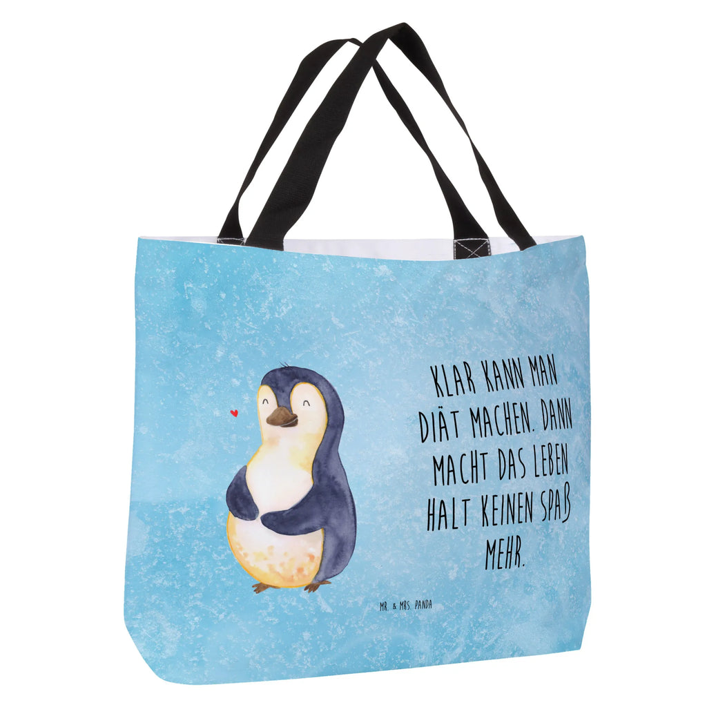 Shopper Pinguin Diät Beutel, Einkaufstasche, Tasche, Strandtasche, Einkaufsbeutel, Shopper, Schultasche, Freizeittasche, Tragebeutel, Schulbeutel, Alltagstasche, Pinguin, Pinguine, Diät, Abnehmen, Abspecken, Gewicht, Motivation, Selbstliebe, Körperliebe, Selbstrespekt