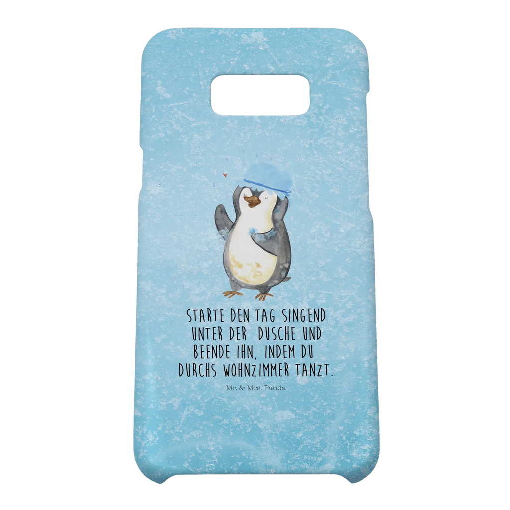 Handyhülle Pinguin Duschen Handyhülle, Handycover, Cover, Handy, Hülle, Iphone 10, Iphone X, Pinguin, Pinguine, Dusche, duschen, Lebensmotto, Motivation, Neustart, Neuanfang, glücklich sein