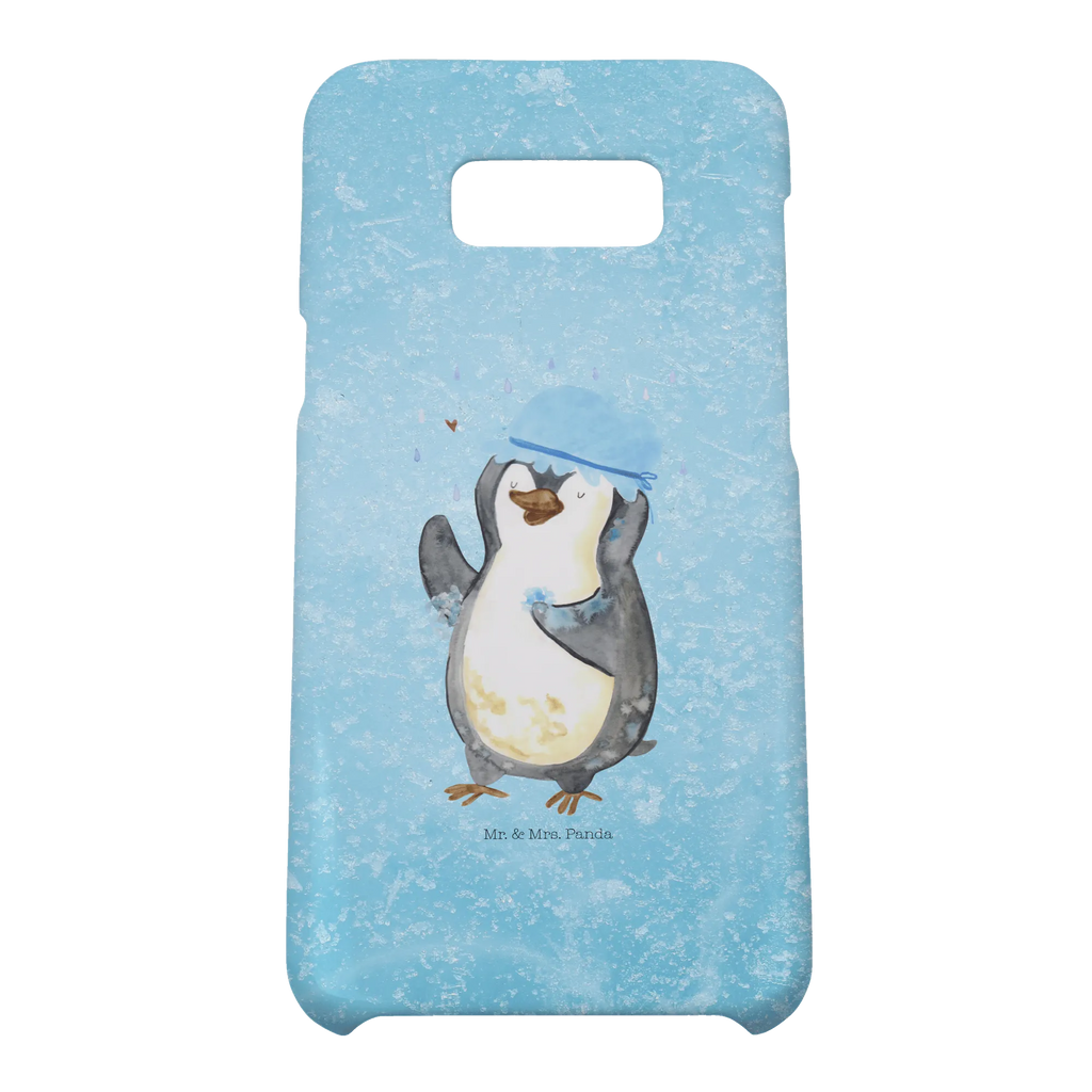 Handyhülle Pinguin Duschen Handyhülle, Handycover, Cover, Handy, Hülle, Iphone 10, Iphone X, Pinguin, Pinguine, Dusche, duschen, Lebensmotto, Motivation, Neustart, Neuanfang, glücklich sein