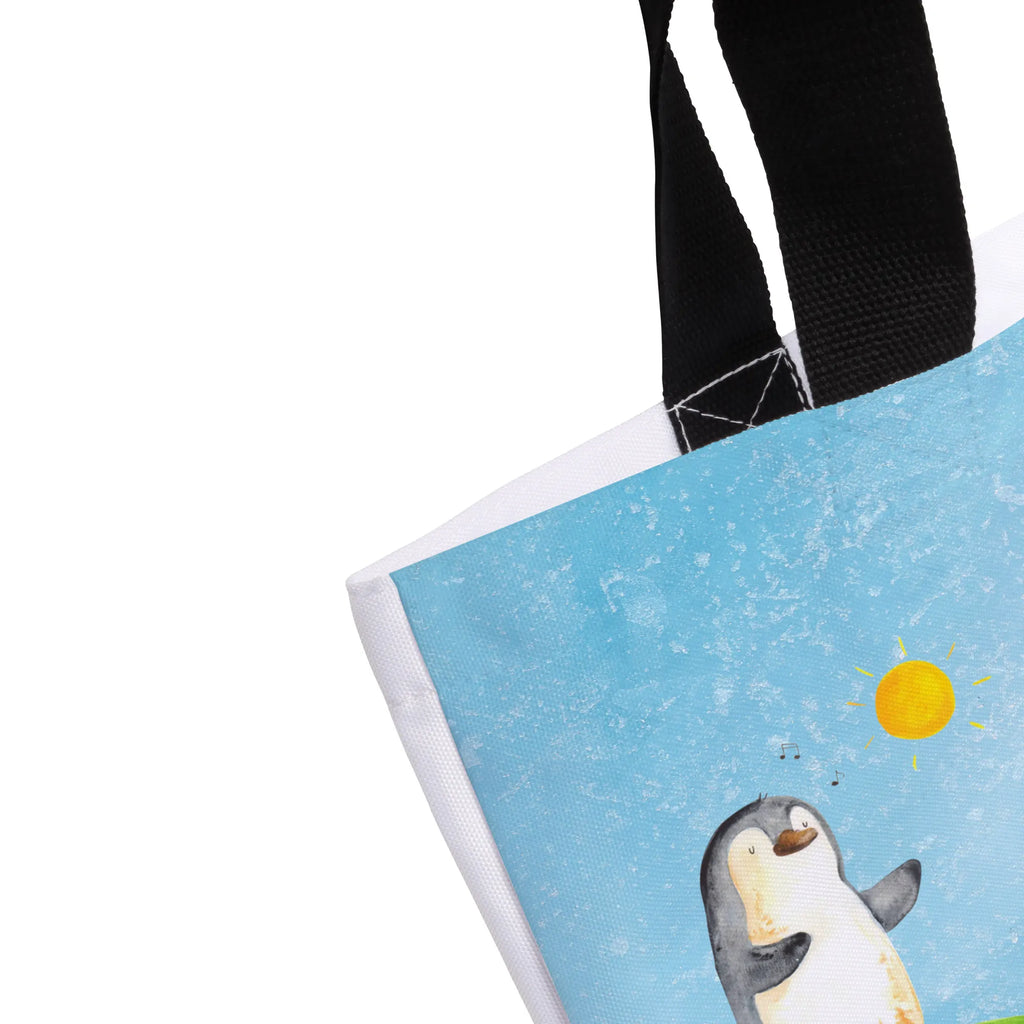 Shopper Pinguin Surfer Beutel, Einkaufstasche, Tasche, Strandtasche, Einkaufsbeutel, Shopper, Schultasche, Freizeittasche, Tragebeutel, Schulbeutel, Alltagstasche, Pinguin, Pinguine, surfen, Surfer, Hawaii, Urlaub, Wellen, Wellen reiten, Portugal