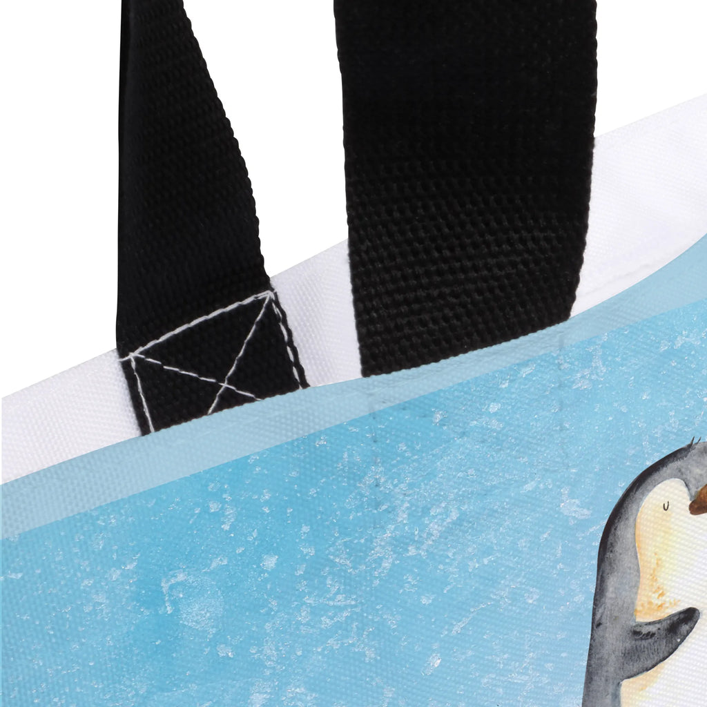 Shopper Pinguin Surfer Beutel, Einkaufstasche, Tasche, Strandtasche, Einkaufsbeutel, Shopper, Schultasche, Freizeittasche, Tragebeutel, Schulbeutel, Alltagstasche, Pinguin, Pinguine, surfen, Surfer, Hawaii, Urlaub, Wellen, Wellen reiten, Portugal