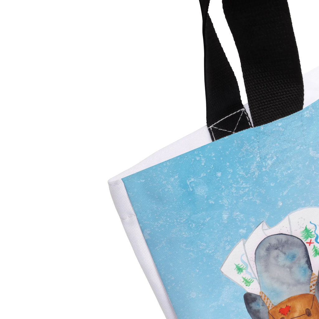 Shopper Pinguin & Maus Wanderer Beutel, Einkaufstasche, Tasche, Strandtasche, Einkaufsbeutel, Shopper, Schultasche, Freizeittasche, Tragebeutel, Schulbeutel, Alltagstasche, Pinguin, Pinguine, Abenteurer, Abenteuer, Roadtrip, Ausflug, Wanderlust, wandern