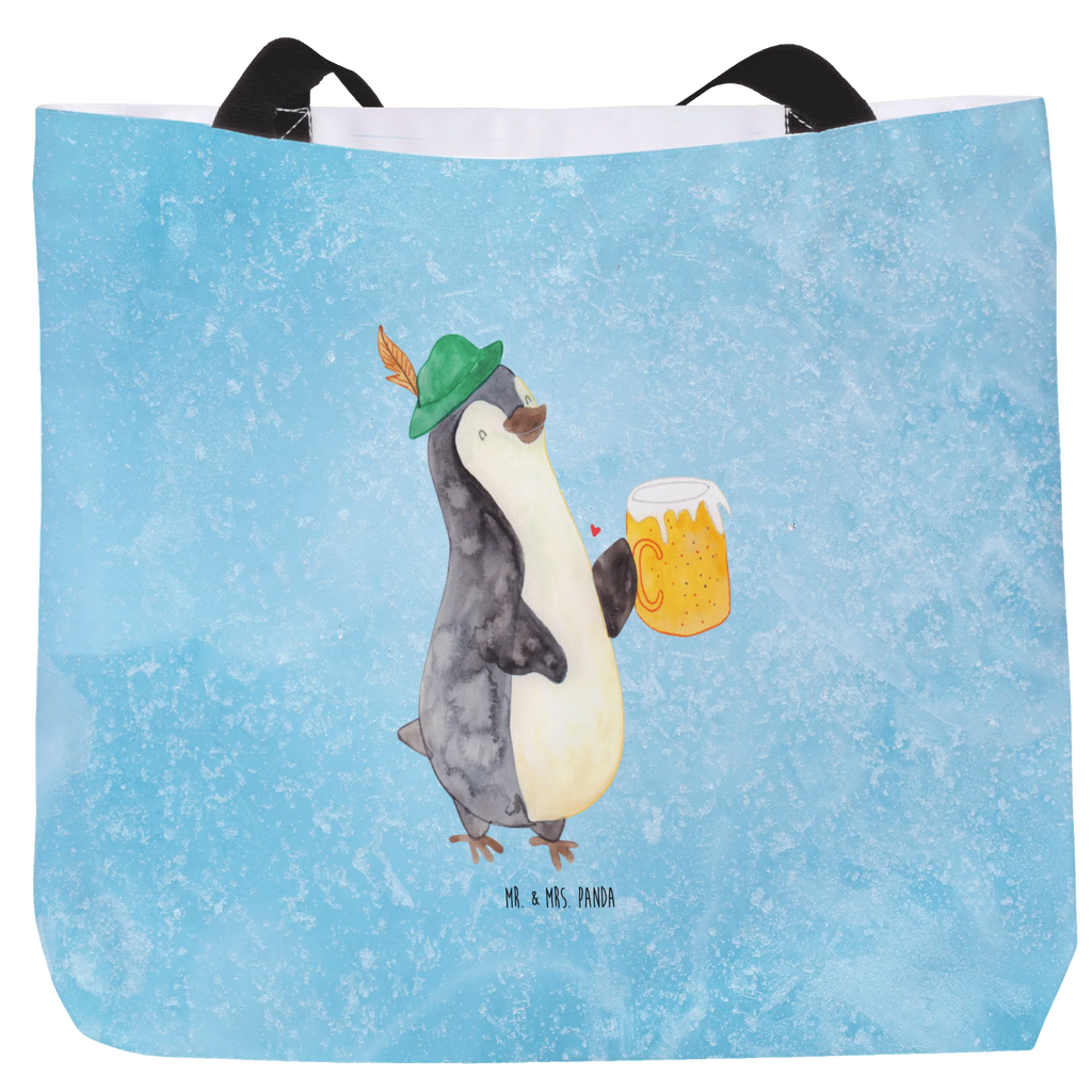 Shopper Pinguin Bier Beutel, Einkaufstasche, Tasche, Strandtasche, Einkaufsbeutel, Shopper, Schultasche, Freizeittasche, Tragebeutel, Schulbeutel, Alltagstasche, Pinguin, Pinguine, Bier, Oktoberfest