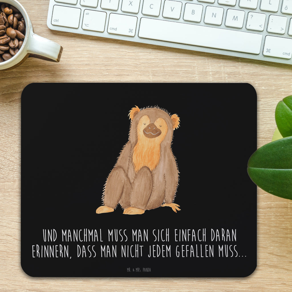 Mauspad Affe Mousepad, Computer zubehör, Büroausstattung, PC Zubehör, Arbeitszimmer, Mauspad, Einzigartiges Mauspad, Designer Mauspad, Mausunterlage, Mauspad Büro, Afrika, Wildtiere, Affe, Äffchen, Affen, Selbstliebe, Respekt, Motivation, Selbstachtung, Liebe, Selbstbewusstsein, Selfcare