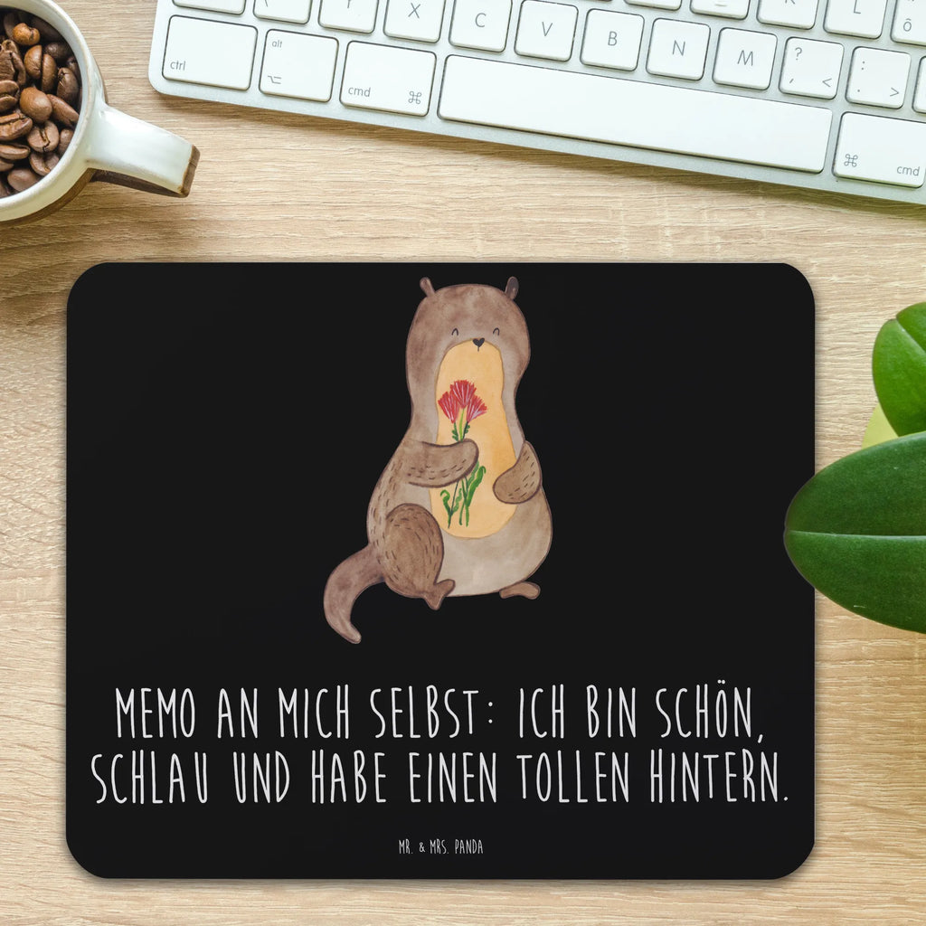 Mauspad Otter Blumenstrauß Mousepad, Computer zubehör, Büroausstattung, PC Zubehör, Arbeitszimmer, Mauspad, Einzigartiges Mauspad, Designer Mauspad, Mausunterlage, Mauspad Büro, Otter, Fischotter, Seeotter, Otter Seeotter See Otter