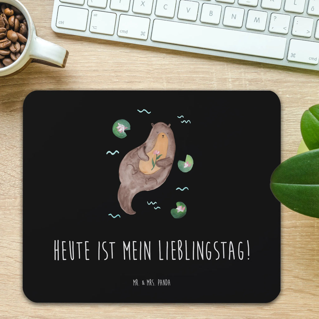 Mauspad Otter Seerose Mousepad, Computer zubehör, Büroausstattung, PC Zubehör, Arbeitszimmer, Mauspad, Einzigartiges Mauspad, Designer Mauspad, Mausunterlage, Mauspad Büro, Otter, Fischotter, Seeotter, Otter Seeotter See Otter