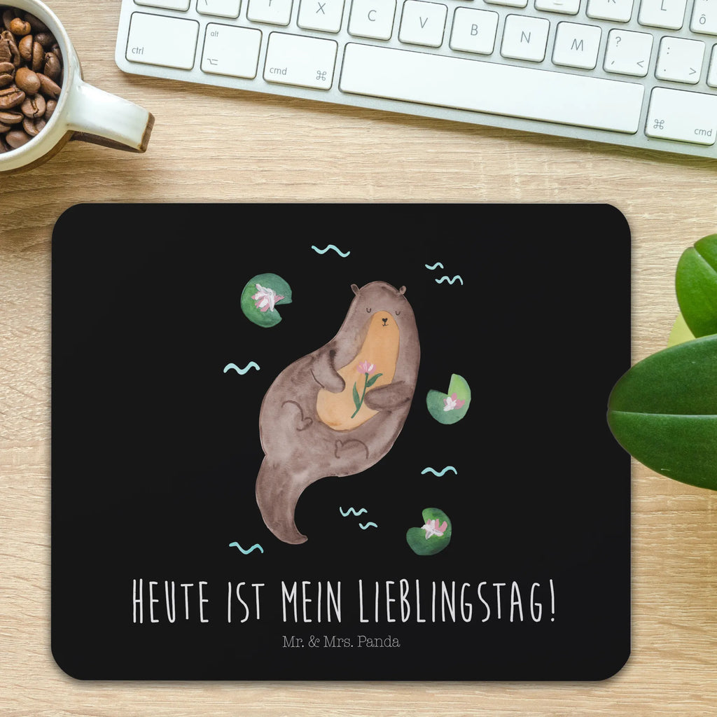 Mauspad Otter Seerose Mousepad, Computer zubehör, Büroausstattung, PC Zubehör, Arbeitszimmer, Mauspad, Einzigartiges Mauspad, Designer Mauspad, Mausunterlage, Mauspad Büro, Otter, Fischotter, Seeotter, Otter Seeotter See Otter