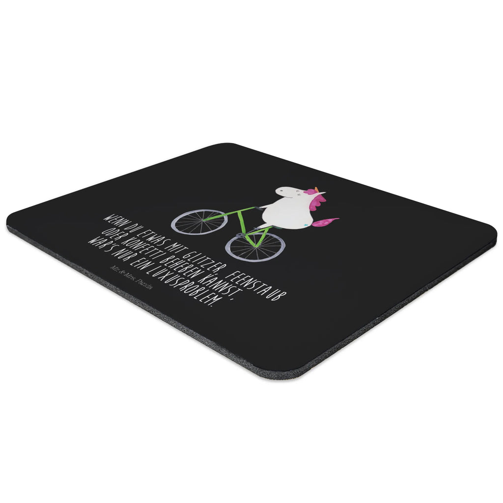 Mauspad Einhorn Radfahrer Mousepad, Computer zubehör, Büroausstattung, PC Zubehör, Arbeitszimmer, Mauspad, Einzigartiges Mauspad, Designer Mauspad, Mausunterlage, Mauspad Büro, Einhorn, Einhörner, Einhorn Deko, Pegasus, Unicorn, Radfahren, Radfahrer, Rad, Bike, Feenstaub, Konfetti, Luxusproblem, Kummer, Liebeskummer