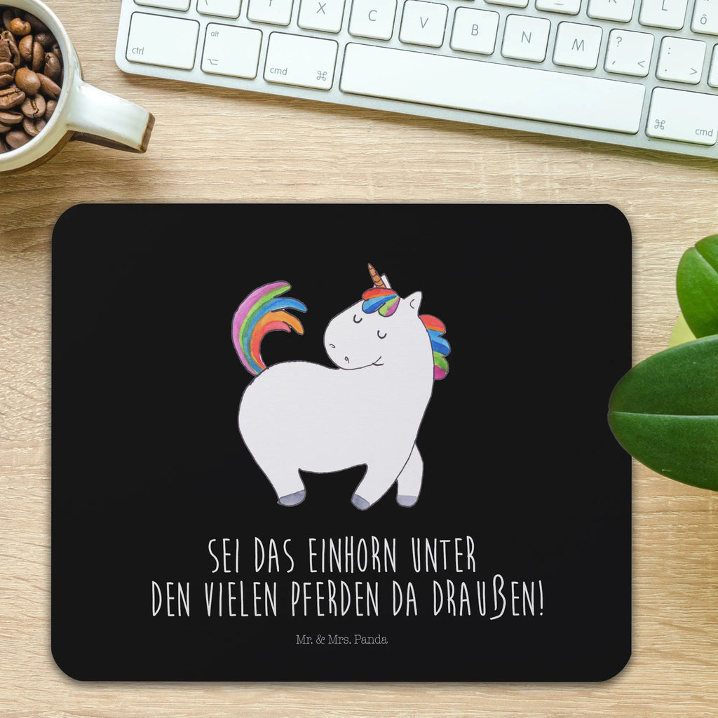 Mauspad Einhorn Stolzieren Mousepad, Computer zubehör, Büroausstattung, PC Zubehör, Arbeitszimmer, Mauspad, Einzigartiges Mauspad, Designer Mauspad, Mausunterlage, Mauspad Büro, Einhorn, Einhörner, Einhorn Deko, Pegasus, Unicorn, stolz, anders, bunt, Pferd, Reiter, Reiten, Freundin, Geschenk