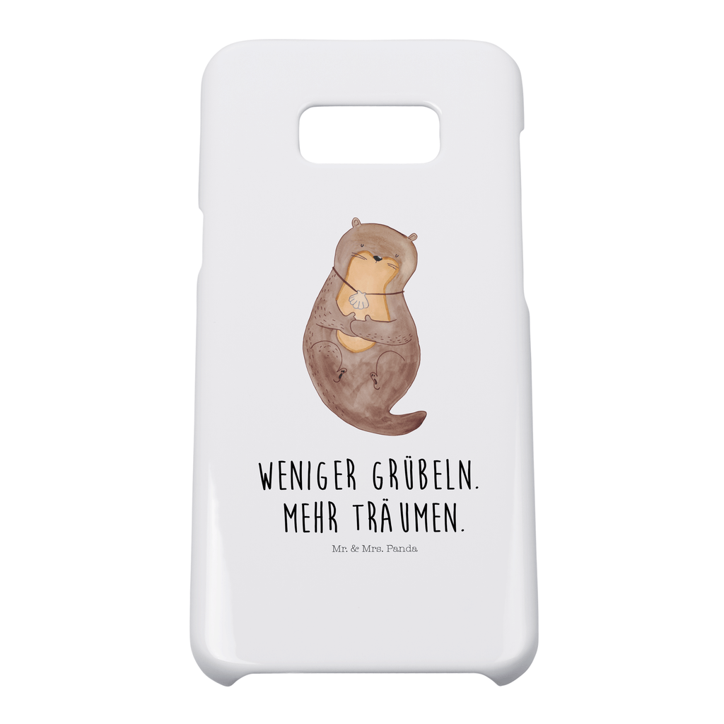 Handyhülle Otter Muschel Samsung Galaxy S9, Handyhülle, Smartphone Hülle, Handy Case, Handycover, Hülle, Otter, Fischotter, Seeotter, Otterliebe, grübeln, träumen, Motivation, Tagträumen, Büro