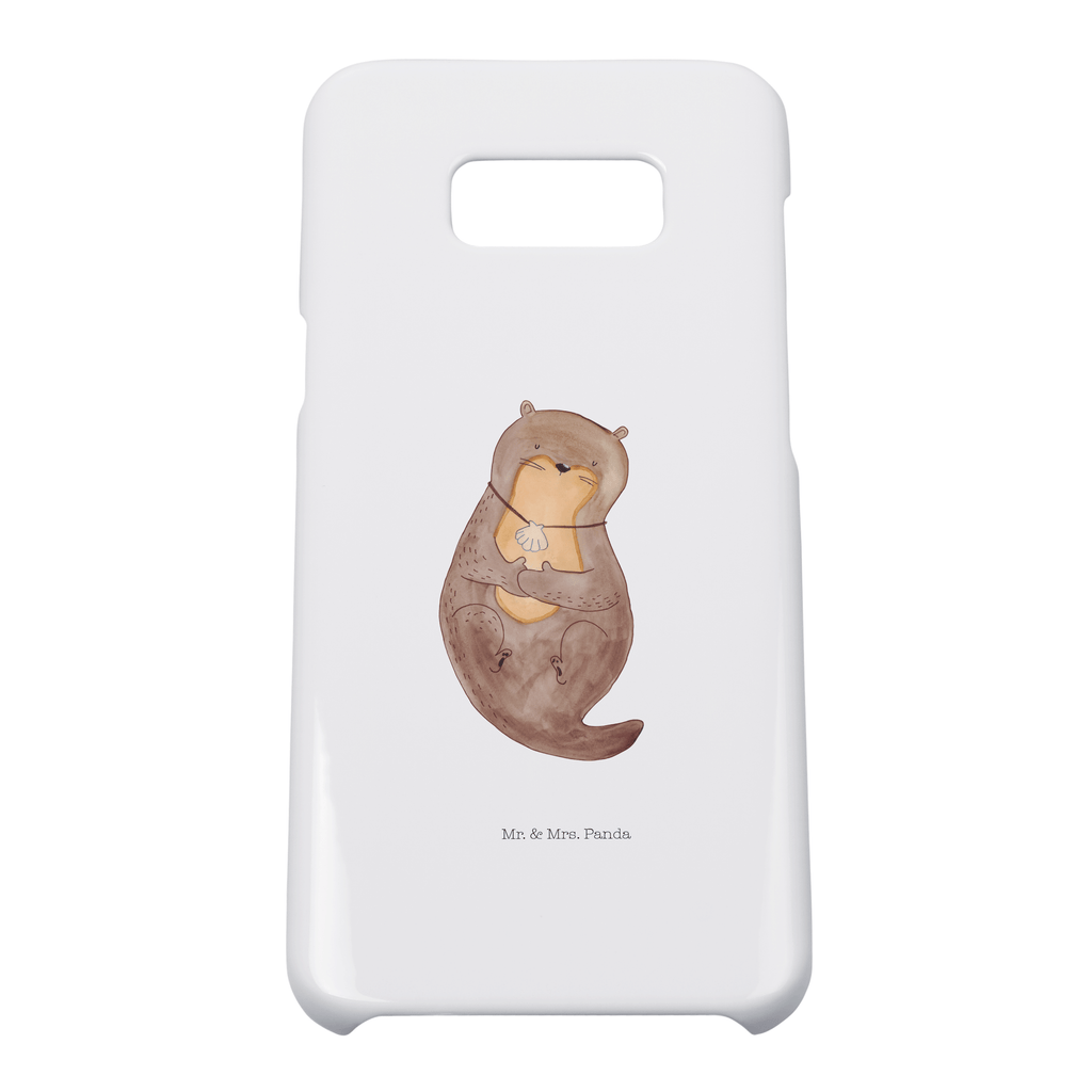 Handyhülle Otter Muschel Samsung Galaxy S9, Handyhülle, Smartphone Hülle, Handy Case, Handycover, Hülle, Otter, Fischotter, Seeotter, Otterliebe, grübeln, träumen, Motivation, Tagträumen, Büro