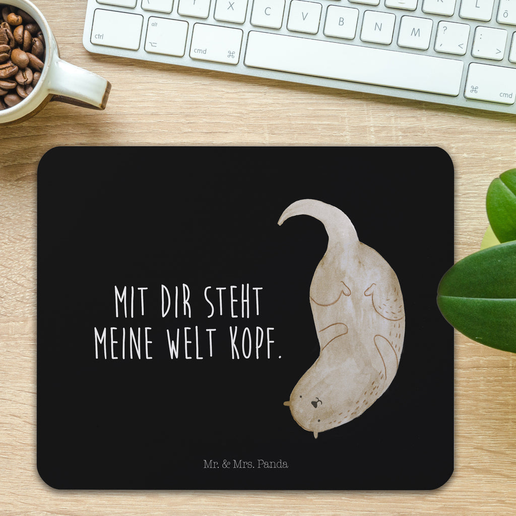 Mauspad Otter kopfüber Mousepad, Computer zubehör, Büroausstattung, PC Zubehör, Arbeitszimmer, Mauspad, Einzigartiges Mauspad, Designer Mauspad, Mausunterlage, Mauspad Büro, Otter, Fischotter, Seeotter, Otter Seeotter See Otter