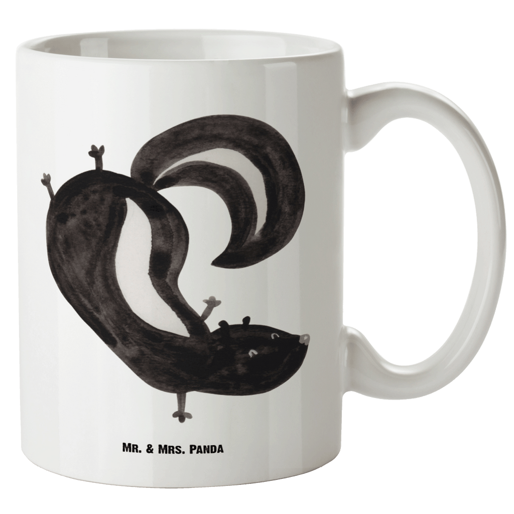 XL Tasse Stinktier Handstand XL Tasse, Große Tasse, Grosse Kaffeetasse, XL Becher, XL Teetasse, spülmaschinenfest, Jumbo Tasse, Groß, Stinktier, Skunk, Wildtier, Raubtier, Stinker, Stinki, Spielplatz, verpielt, Kind