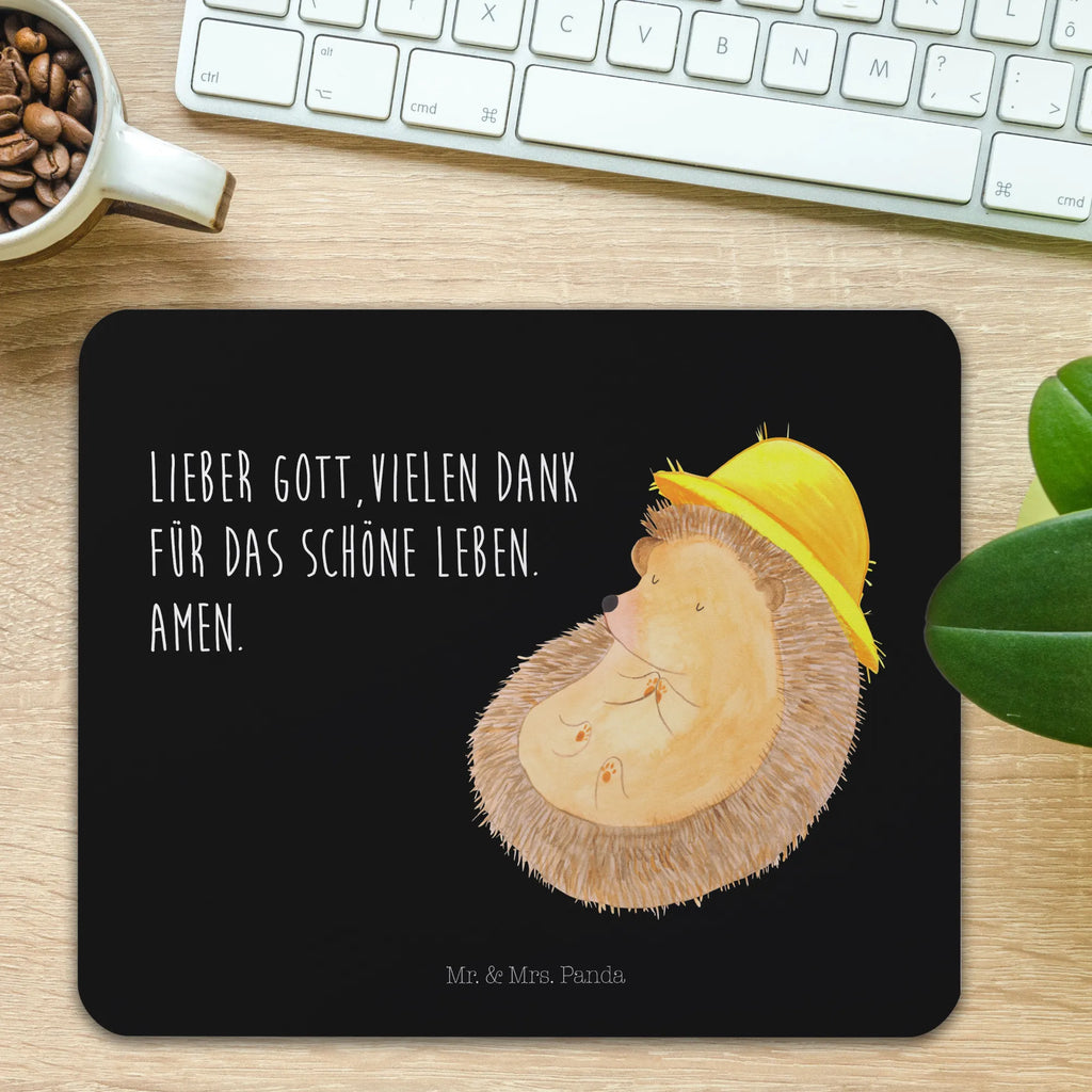 Mauspad Igel betet Mousepad, Computer zubehör, Büroausstattung, PC Zubehör, Arbeitszimmer, Mauspad, Einzigartiges Mauspad, Designer Mauspad, Mausunterlage, Mauspad Büro, Tiermotive, Gute Laune, lustige Sprüche, Tiere, Igel, Igel mit Hut, Sonnenhut, Gott, Amen, beten, Leben, Dankbarkeit, Dankbar sein, dankbar, genießen