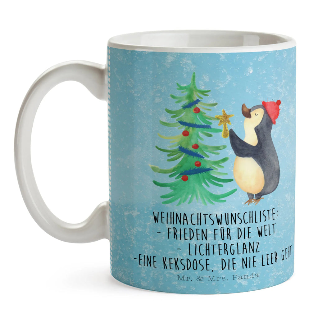 Tasse Pinguin Weihnachtsbaum Tasse, Kaffeetasse, Teetasse, Becher, Kaffeebecher, Teebecher, Keramiktasse, Porzellantasse, Büro Tasse, Geschenk Tasse, Tasse Sprüche, Tasse Motive, Kaffeetassen, Tasse bedrucken, Designer Tasse, Cappuccino Tassen, Schöne Teetassen, Winter, Weihnachten, Weihnachtsdeko, Nikolaus, Advent, Heiligabend, Wintermotiv, Pinguin