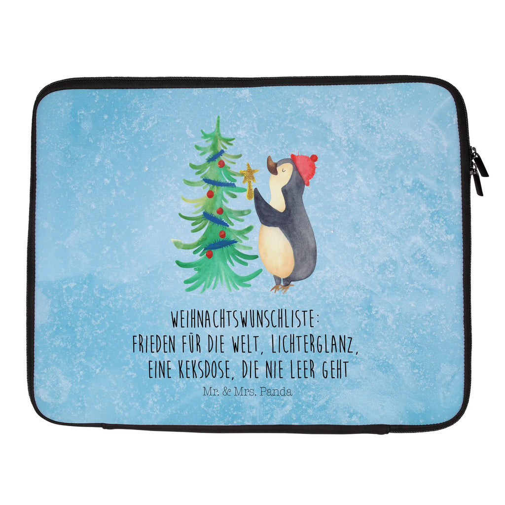 Notebook Tasche Pinguin Weihnachtsbaum Notebook Tasche, Laptop, Computertasche, Tasche, Notebook-Tasche, Notebook-Reisehülle, Notebook Schutz, Winter, Weihnachten, Weihnachtsdeko, Nikolaus, Advent, Heiligabend, Wintermotiv, Pinguin