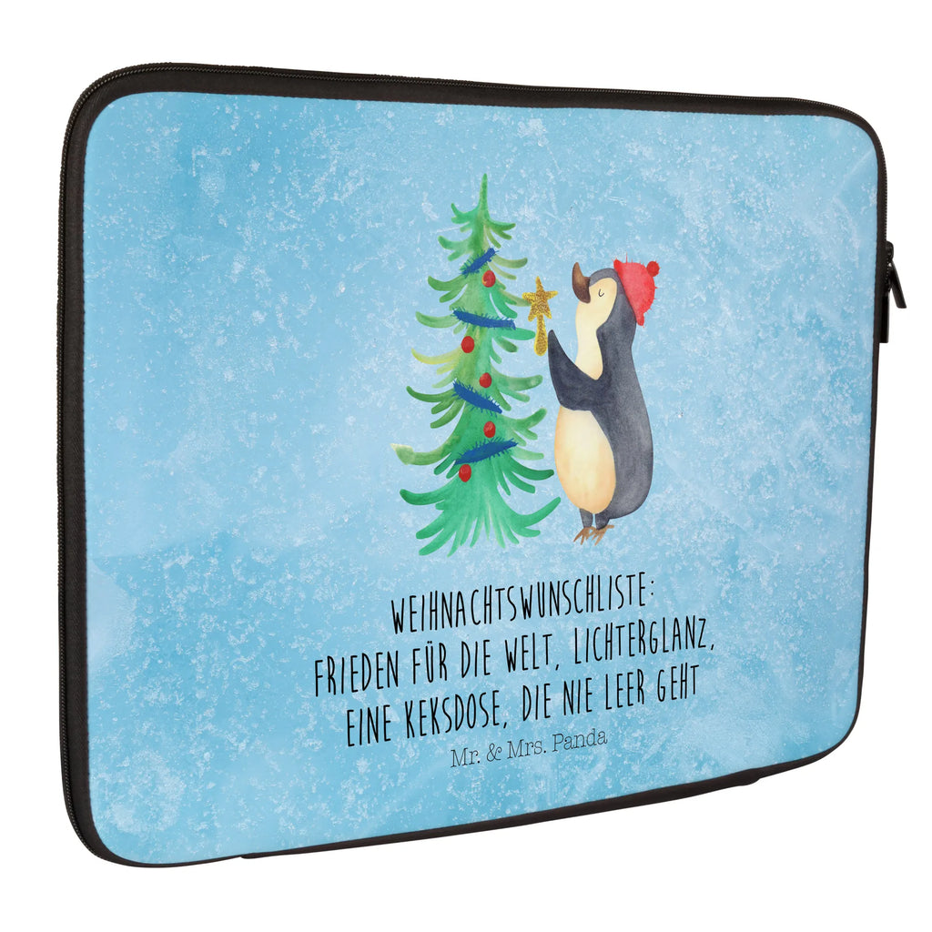 Notebook Tasche Pinguin Weihnachtsbaum Notebook Tasche, Laptop, Computertasche, Tasche, Notebook-Tasche, Notebook-Reisehülle, Notebook Schutz, Winter, Weihnachten, Weihnachtsdeko, Nikolaus, Advent, Heiligabend, Wintermotiv, Pinguin