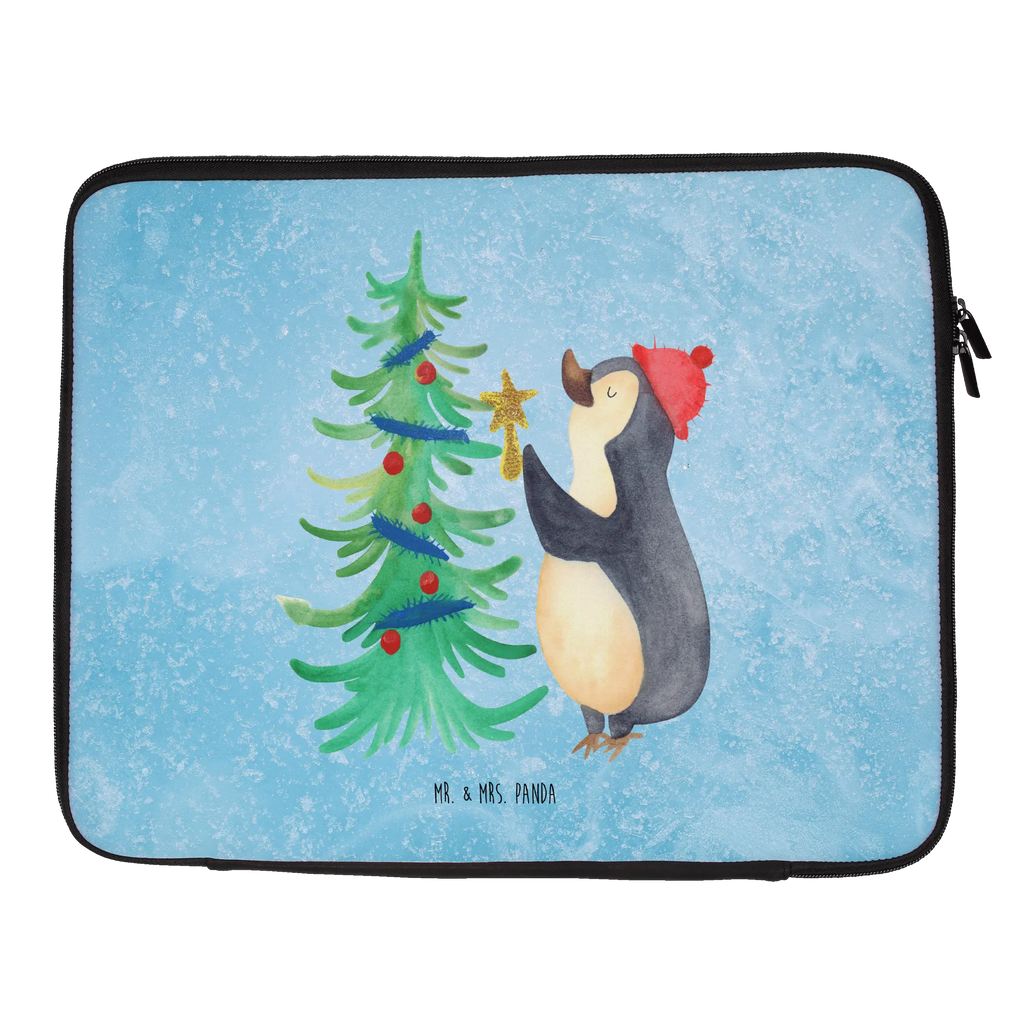 Notebook Tasche Pinguin Weihnachtsbaum Notebook Tasche, Laptop, Computertasche, Tasche, Notebook-Tasche, Notebook-Reisehülle, Notebook Schutz, Winter, Weihnachten, Weihnachtsdeko, Nikolaus, Advent, Heiligabend, Wintermotiv, Pinguin