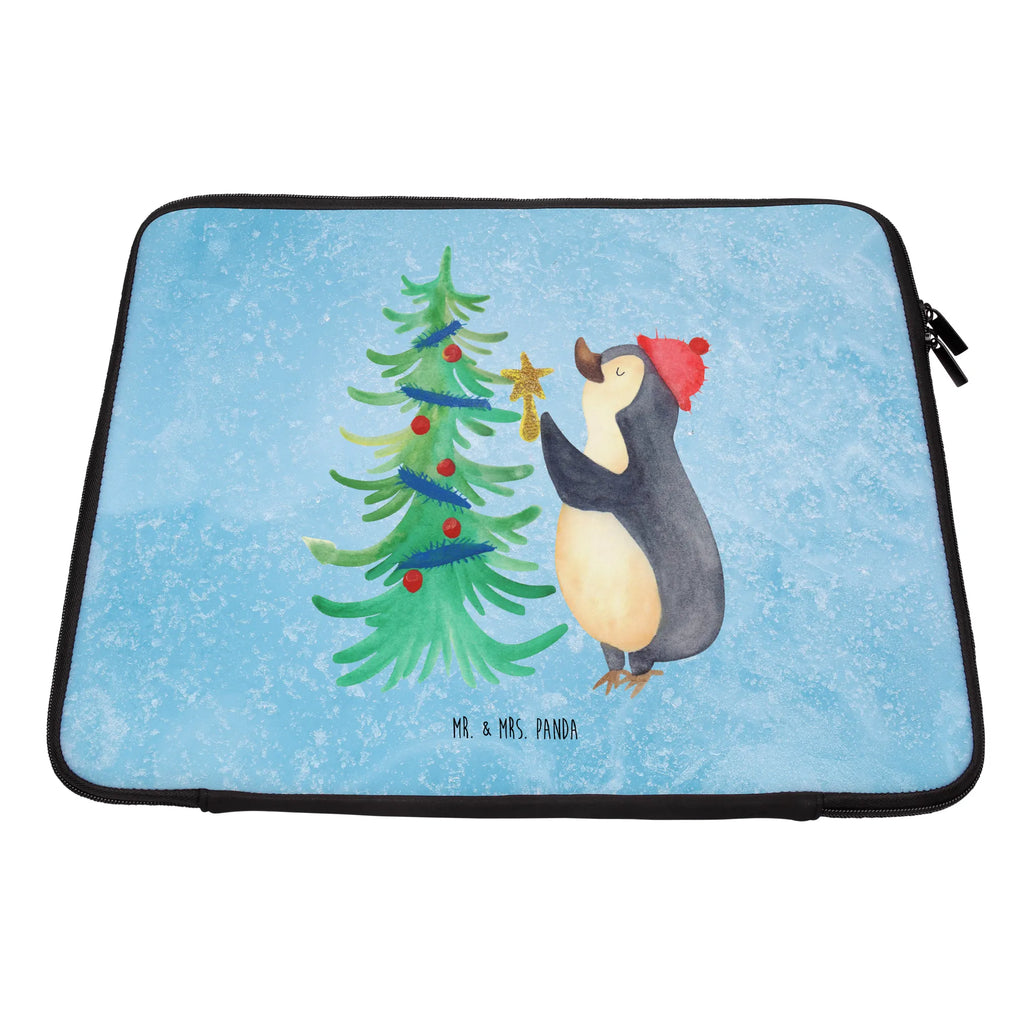 Notebook Tasche Pinguin Weihnachtsbaum Notebook Tasche, Laptop, Computertasche, Tasche, Notebook-Tasche, Notebook-Reisehülle, Notebook Schutz, Winter, Weihnachten, Weihnachtsdeko, Nikolaus, Advent, Heiligabend, Wintermotiv, Pinguin