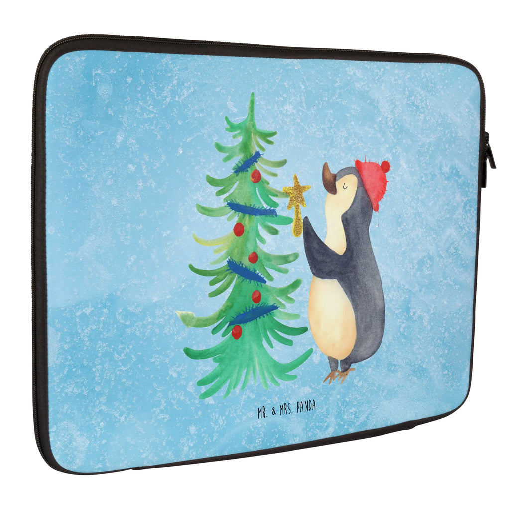 Notebook Tasche Pinguin Weihnachtsbaum Notebook Tasche, Laptop, Computertasche, Tasche, Notebook-Tasche, Notebook-Reisehülle, Notebook Schutz, Winter, Weihnachten, Weihnachtsdeko, Nikolaus, Advent, Heiligabend, Wintermotiv, Pinguin