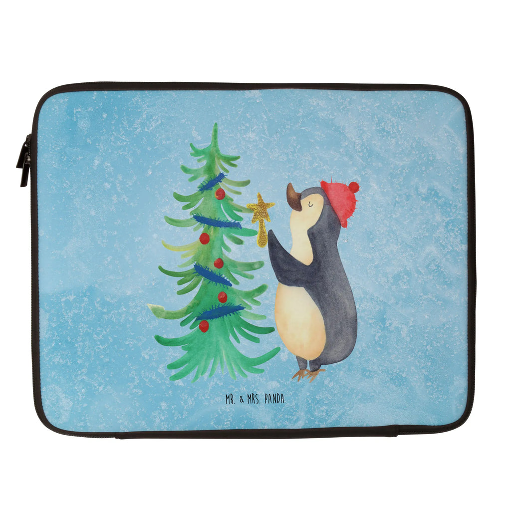 Notebook Tasche Pinguin Weihnachtsbaum Notebook Tasche, Laptop, Computertasche, Tasche, Notebook-Tasche, Notebook-Reisehülle, Notebook Schutz, Winter, Weihnachten, Weihnachtsdeko, Nikolaus, Advent, Heiligabend, Wintermotiv, Pinguin