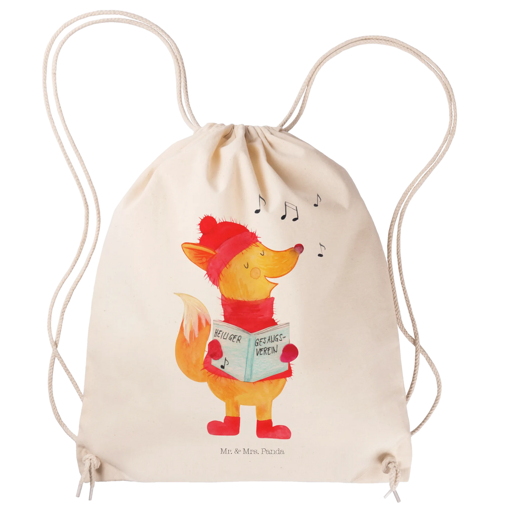 Sportbeutel Fuchs Sänger Sportbeutel, Turnbeutel, Beutel, Sporttasche, Tasche, Stoffbeutel, Sportbeutel Kinder, Gymsack, Beutel Rucksack, Kleine Sporttasche, Sportzubehör, Turnbeutel Baumwolle, Winter, Weihnachten, Weihnachtsdeko, Nikolaus, Advent, Heiligabend, Wintermotiv, Fuchs, Füchse, Sänger, Geschenk Sänger, Singen, Weihnachtslieder