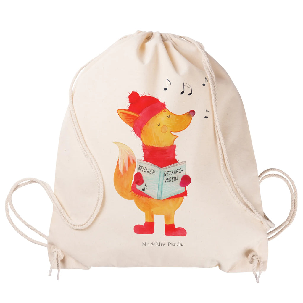 Sportbeutel Fuchs Sänger Sportbeutel, Turnbeutel, Beutel, Sporttasche, Tasche, Stoffbeutel, Sportbeutel Kinder, Gymsack, Beutel Rucksack, Kleine Sporttasche, Sportzubehör, Turnbeutel Baumwolle, Winter, Weihnachten, Weihnachtsdeko, Nikolaus, Advent, Heiligabend, Wintermotiv, Fuchs, Füchse, Sänger, Geschenk Sänger, Singen, Weihnachtslieder