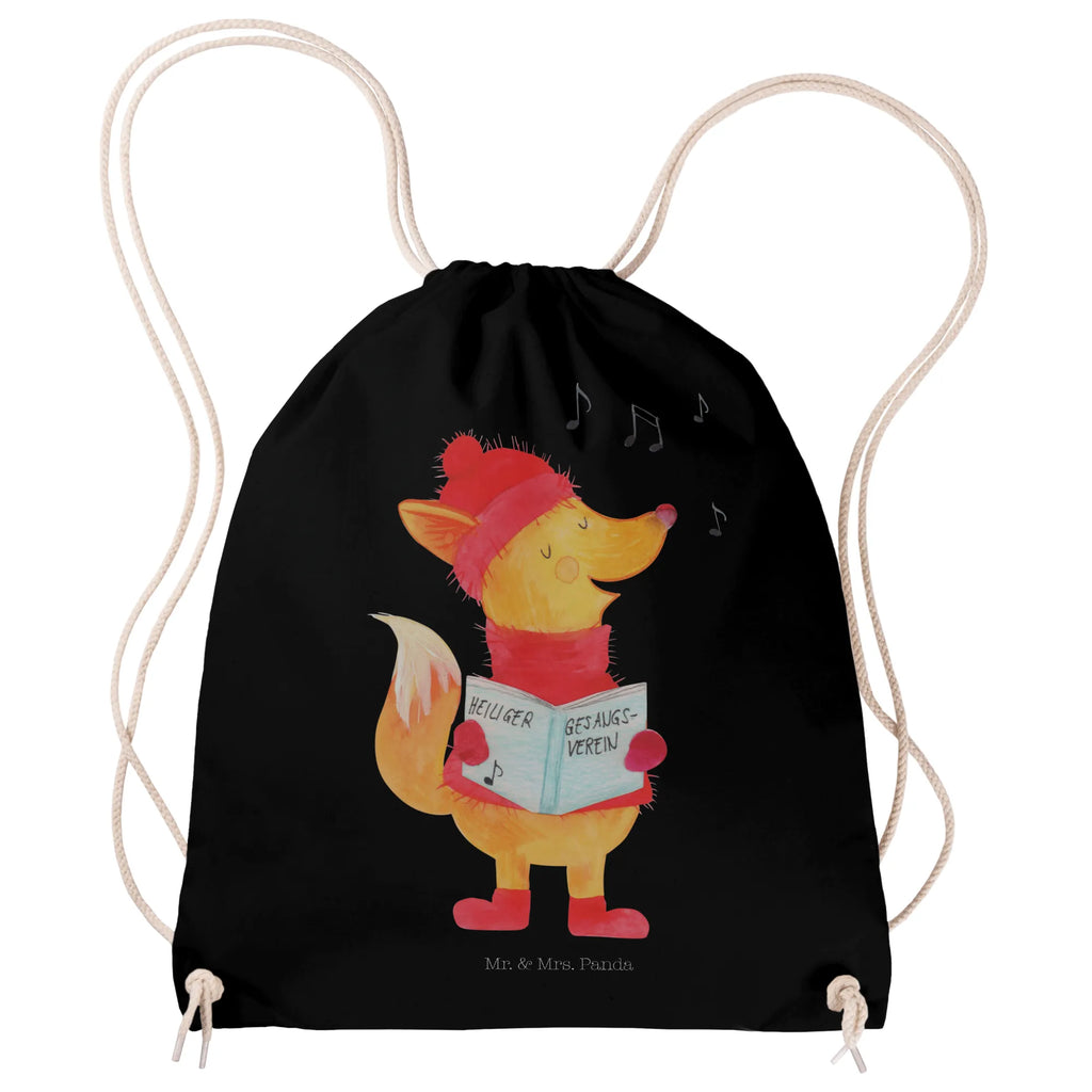 Sportbeutel Fuchs Sänger Sportbeutel, Turnbeutel, Beutel, Sporttasche, Tasche, Stoffbeutel, Sportbeutel Kinder, Gymsack, Beutel Rucksack, Kleine Sporttasche, Sportzubehör, Turnbeutel Baumwolle, Winter, Weihnachten, Weihnachtsdeko, Nikolaus, Advent, Heiligabend, Wintermotiv, Fuchs, Füchse, Sänger, Geschenk Sänger, Singen, Weihnachtslieder