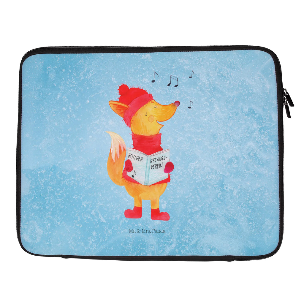 Notebook Tasche Fuchs Sänger Notebook Tasche, Laptop, Computertasche, Tasche, Notebook-Tasche, Notebook-Reisehülle, Notebook Schutz, Winter, Weihnachten, Weihnachtsdeko, Nikolaus, Advent, Heiligabend, Wintermotiv, Fuchs, Füchse, Sänger, Geschenk Sänger, Singen, Weihnachtslieder