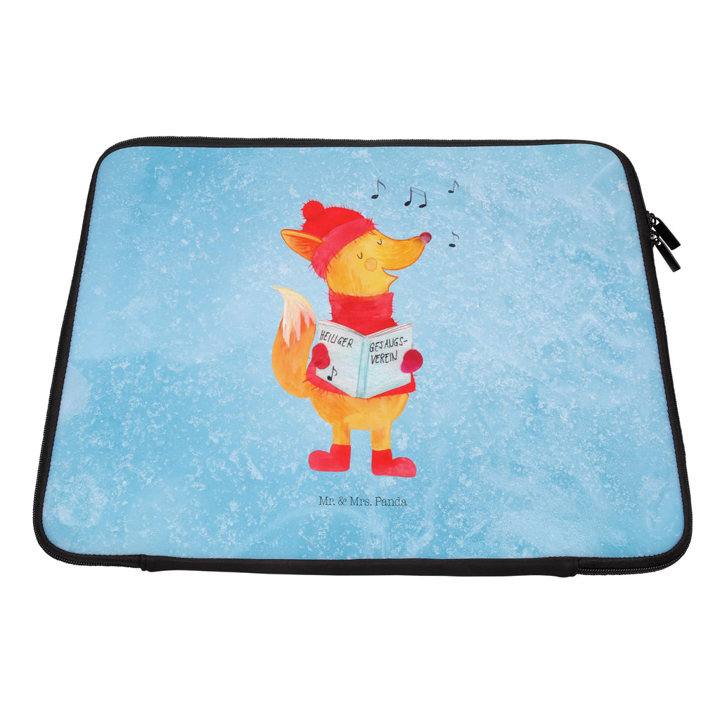 Notebook Tasche Fuchs Sänger Notebook Tasche, Laptop, Computertasche, Tasche, Notebook-Tasche, Notebook-Reisehülle, Notebook Schutz, Winter, Weihnachten, Weihnachtsdeko, Nikolaus, Advent, Heiligabend, Wintermotiv, Fuchs, Füchse, Sänger, Geschenk Sänger, Singen, Weihnachtslieder