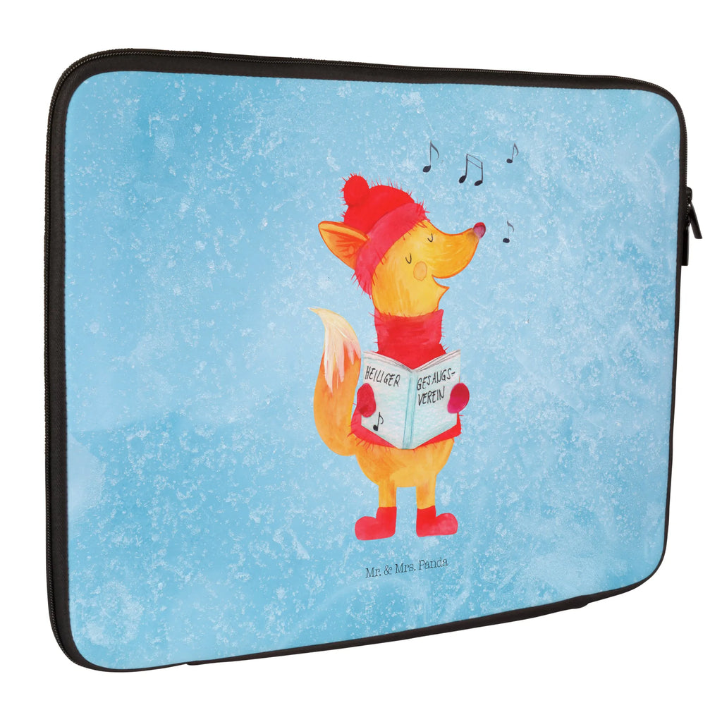 Notebook Tasche Fuchs Sänger Notebook Tasche, Laptop, Computertasche, Tasche, Notebook-Tasche, Notebook-Reisehülle, Notebook Schutz, Winter, Weihnachten, Weihnachtsdeko, Nikolaus, Advent, Heiligabend, Wintermotiv, Fuchs, Füchse, Sänger, Geschenk Sänger, Singen, Weihnachtslieder