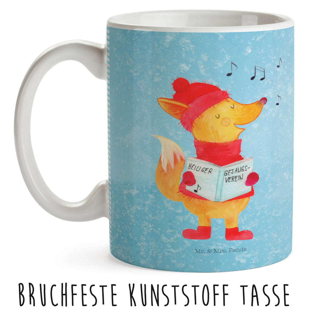 Kindertasse Fuchs Sänger Kindertasse, Kinder Tasse, Kunststoff Tasse, Kindergarten Tasse, Trinkbecher, Camping Becher, Kaffeetasse, Kunststoffbecher, Kindergartenbecher, Outdoorgeschirr, Kunststoffgeschirr, Reisebecher, Reisetasse, Kinderbecher, Bruchfeste Tasse, Bruchsichere Tasse, Plastik Tasse, Plastiktasse, Winter, Weihnachten, Weihnachtsdeko, Nikolaus, Advent, Heiligabend, Wintermotiv, Fuchs, Füchse, Sänger, Geschenk Sänger, Singen, Weihnachtslieder