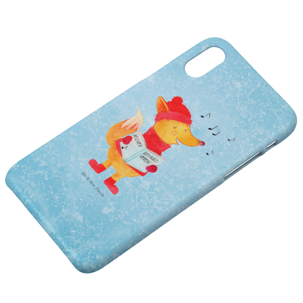 Handyhülle Fuchs Sänger Handyhülle, Handycover, Cover, Handy, Hülle, Iphone 10, Iphone X, Winter, Weihnachten, Weihnachtsdeko, Nikolaus, Advent, Heiligabend, Wintermotiv, Fuchs, Füchse, Sänger, Geschenk Sänger, Singen, Weihnachtslieder