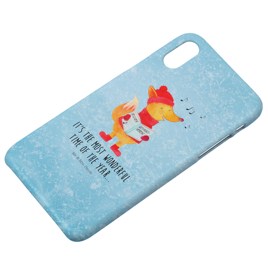 Handyhülle Fuchs Sänger Handyhülle, Handycover, Cover, Handy, Hülle, Iphone 10, Iphone X, Winter, Weihnachten, Weihnachtsdeko, Nikolaus, Advent, Heiligabend, Wintermotiv, Fuchs, Füchse, Sänger, Geschenk Sänger, Singen, Weihnachtslieder