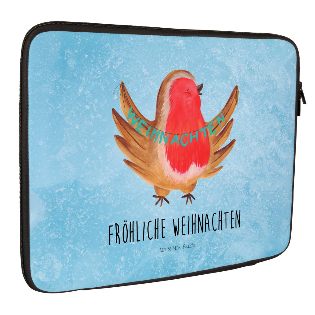 Notebook Tasche Rotkehlchen Weihnachten Notebook Tasche, Laptop, Computertasche, Tasche, Notebook-Tasche, Notebook-Reisehülle, Notebook Schutz, Winter, Weihnachten, Weihnachtsdeko, Nikolaus, Advent, Heiligabend, Wintermotiv, Frohe Weihnachten, Weihnachtsmotiv, Weihnachtsgruß, Vogel, xmas