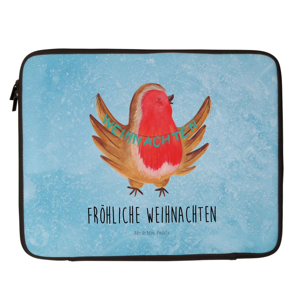 Notebook Tasche Rotkehlchen Weihnachten Notebook Tasche, Laptop, Computertasche, Tasche, Notebook-Tasche, Notebook-Reisehülle, Notebook Schutz, Winter, Weihnachten, Weihnachtsdeko, Nikolaus, Advent, Heiligabend, Wintermotiv, Frohe Weihnachten, Weihnachtsmotiv, Weihnachtsgruß, Vogel, xmas