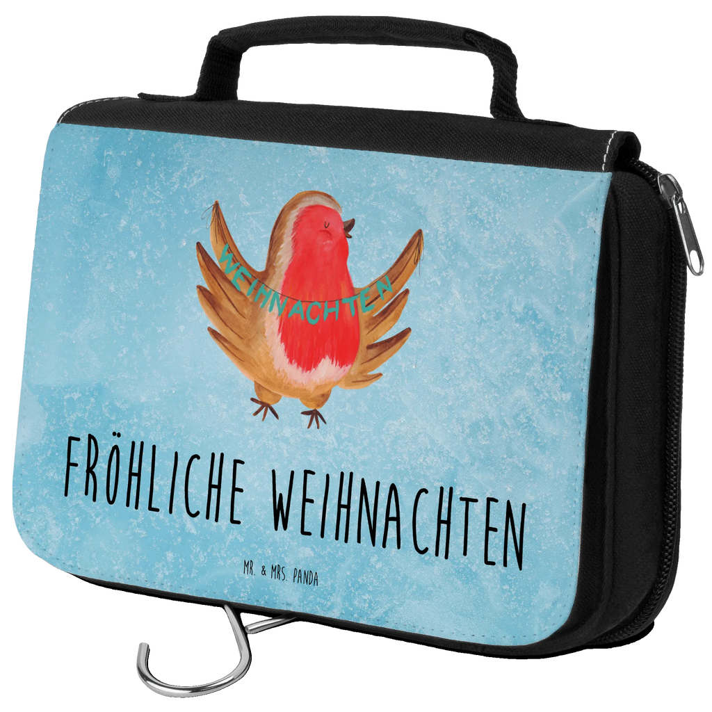 Kulturbeutel Rotkehlchen Weihnachten Kulturbeutel, Zum Aufhängen, Waschtasche, Kosmetiktasche, Damen, Herren, Aufbewahrungstasche, Schminktasche, Kosmetikbeutel, Organizer, Kulturtasche, Schminkutensil, Winter, Weihnachten, Weihnachtsdeko, Nikolaus, Advent, Heiligabend, Wintermotiv, Frohe Weihnachten, Weihnachtsmotiv, Weihnachtsgruß, Vogel, xmas