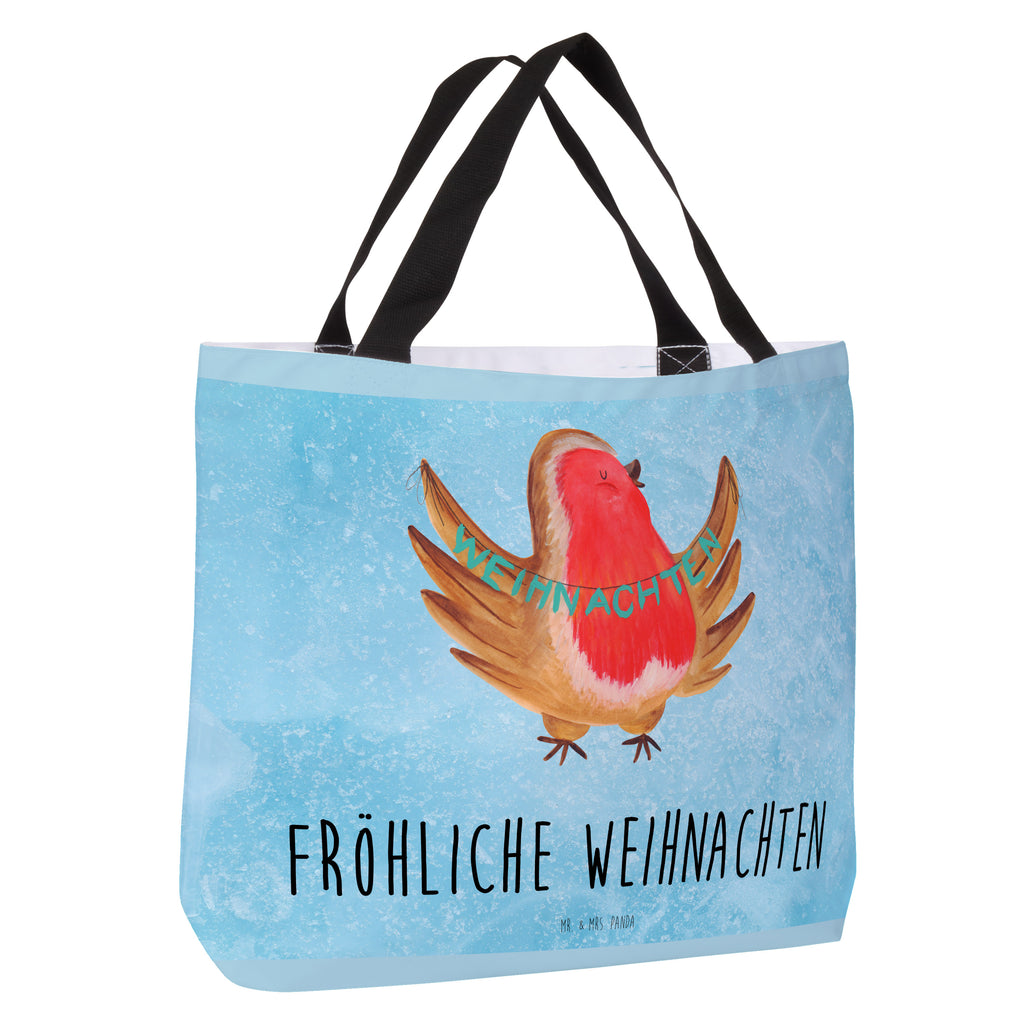 Shopper Rotkehlchen Weihnachten Beutel, Einkaufstasche, Tasche, Strandtasche, Einkaufsbeutel, Shopper, Schultasche, Freizeittasche, Tragebeutel, Schulbeutel, Alltagstasche, Winter, Weihnachten, Weihnachtsdeko, Nikolaus, Advent, Heiligabend, Wintermotiv, Frohe Weihnachten, Weihnachtsmotiv, Weihnachtsgruß, Vogel, xmas