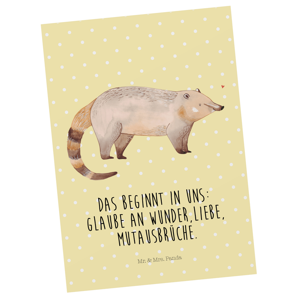 Postkarte Nasenbär Postkarte, Karte, Geschenkkarte, Grußkarte, Einladung, Ansichtskarte, Geburtstagskarte, Einladungskarte, Dankeskarte, Ansichtskarten, Einladung Geburtstag, Einladungskarten Geburtstag, Tiermotive, Gute Laune, lustige Sprüche, Tiere, Nasenbär, Nasenbären, Rüsselbär, Bär