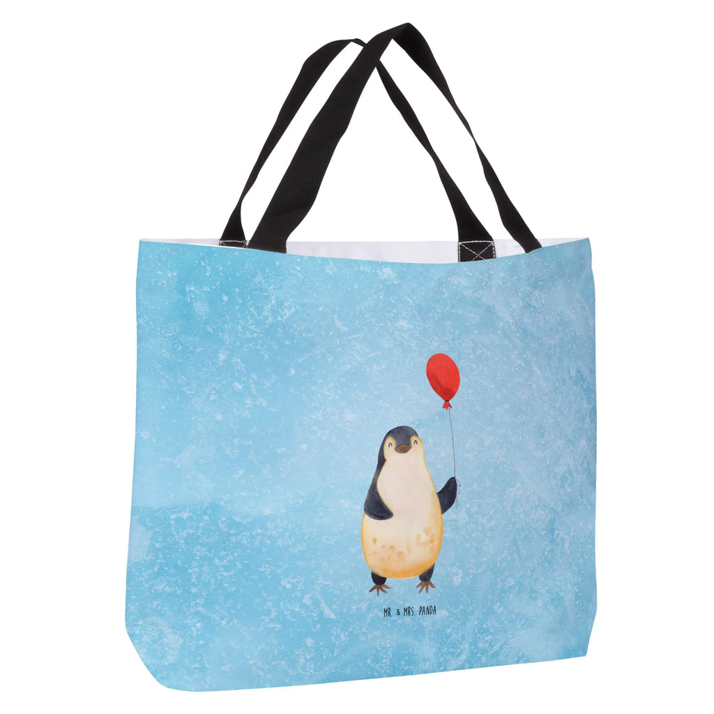 Shopper Pinguin Luftballon Beutel, Einkaufstasche, Tasche, Strandtasche, Einkaufsbeutel, Shopper, Schultasche, Freizeittasche, Tragebeutel, Schulbeutel, Alltagstasche, Pinguin, Pinguine, Luftballon, Tagträume, Lebenslust, Geschenk Freundin, Geschenkidee, beste Freundin, Motivation, Neustart, neues Leben, Liebe, Glück