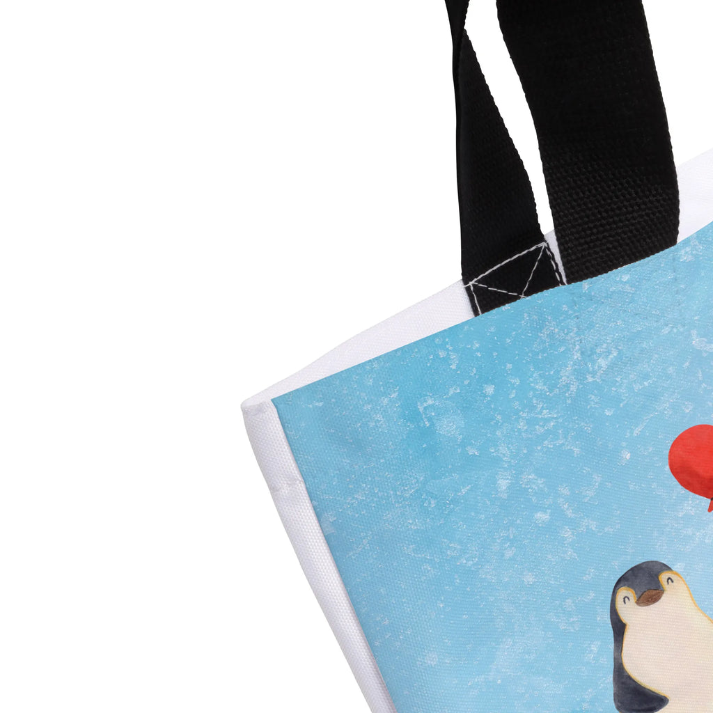 Shopper Pinguin Luftballon Beutel, Einkaufstasche, Tasche, Strandtasche, Einkaufsbeutel, Shopper, Schultasche, Freizeittasche, Tragebeutel, Schulbeutel, Alltagstasche, Pinguin, Pinguine, Luftballon, Tagträume, Lebenslust, Geschenk Freundin, Geschenkidee, beste Freundin, Motivation, Neustart, neues Leben, Liebe, Glück