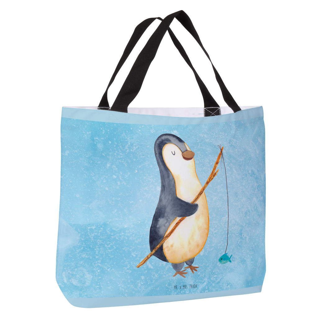 Shopper Pinguin Angler Beutel, Einkaufstasche, Tasche, Strandtasche, Einkaufsbeutel, Shopper, Schultasche, Freizeittasche, Tragebeutel, Schulbeutel, Alltagstasche, Pinguin, Pinguine, Angeln, Angler, Tagträume, Hobby, Plan, Planer, Tagesplan, Neustart, Motivation, Geschenk, Freundinnen, Geschenkidee, Urlaub, Wochenende