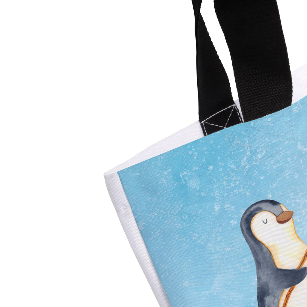 Shopper Pinguin Angler Beutel, Einkaufstasche, Tasche, Strandtasche, Einkaufsbeutel, Shopper, Schultasche, Freizeittasche, Tragebeutel, Schulbeutel, Alltagstasche, Pinguin, Pinguine, Angeln, Angler, Tagträume, Hobby, Plan, Planer, Tagesplan, Neustart, Motivation, Geschenk, Freundinnen, Geschenkidee, Urlaub, Wochenende