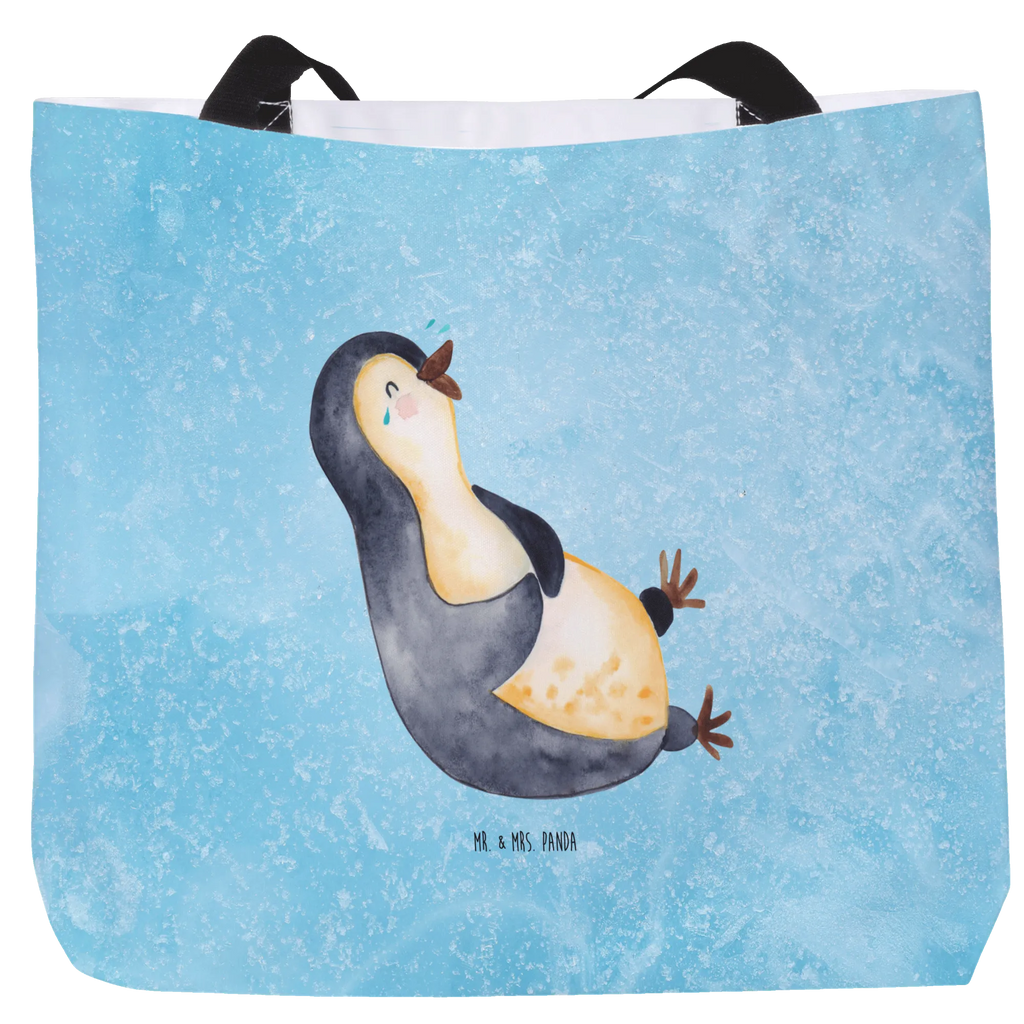 Shopper Pinguin Lachen Beutel, Einkaufstasche, Tasche, Strandtasche, Einkaufsbeutel, Shopper, Schultasche, Freizeittasche, Tragebeutel, Schulbeutel, Alltagstasche, Pinguin, Pinguine, lustiger Spruch, Optimismus, Fröhlich, Lachen, Humor, Fröhlichkeit